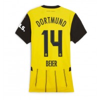 Borussia Dortmund Maximilian Beier #14 Kotipaita Naiset 2024-25 Lyhythihainen